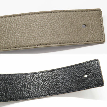 Dior CD Icon Logo Buckle Silver Metal Strap Reversible Black — view 5