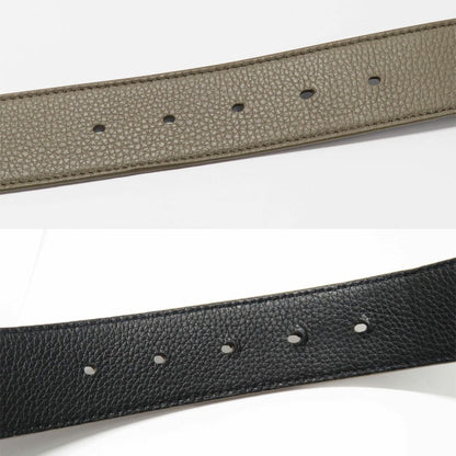Dior CD Icon Logo Buckle Silver Metal External Belt Reversible Black — view 6