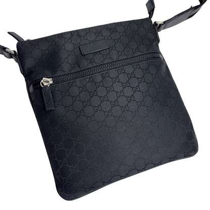 Gucci Shoulder Bag GG Nylon Black