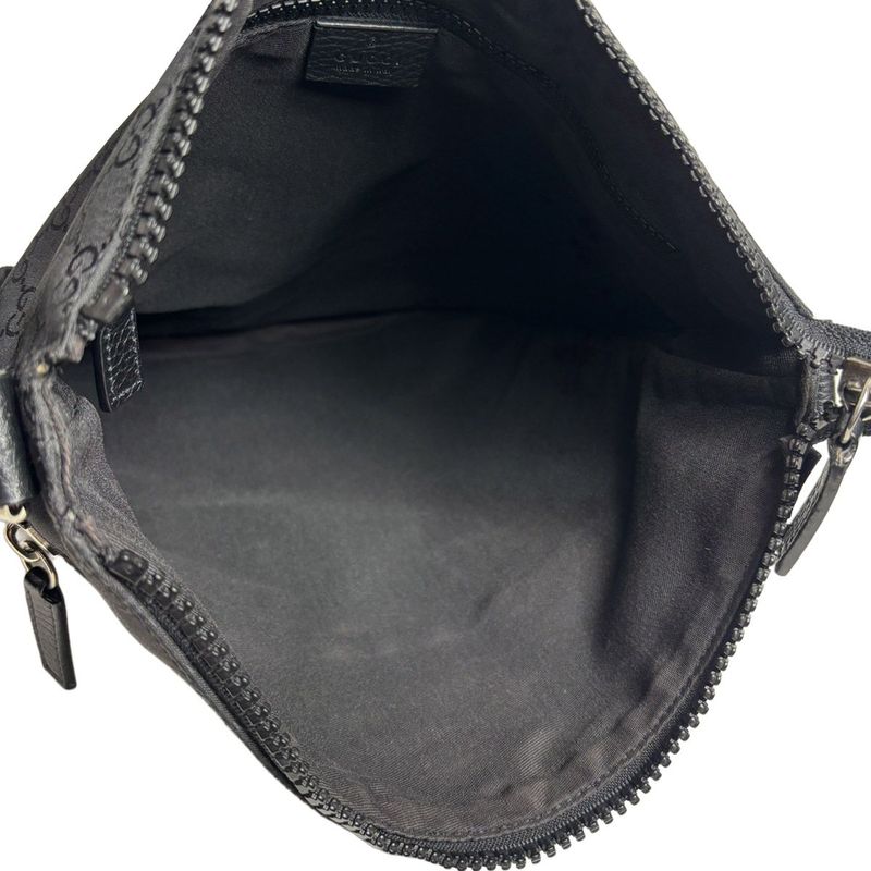 Gucci Shoulder Bag GG Nylon Black