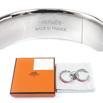 Hermes Leather Olympe Earrings — view 4