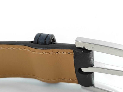 Hermes Belt Andy 26 Blue Indigo Gold Leather Silver — view 9