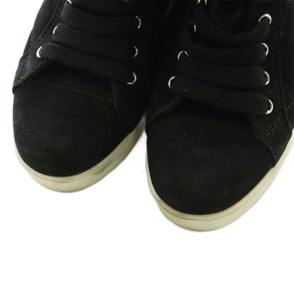 Prada Sport High-Top Sneakers Shoes Thick Sole Suede Black 35.5 — view 3