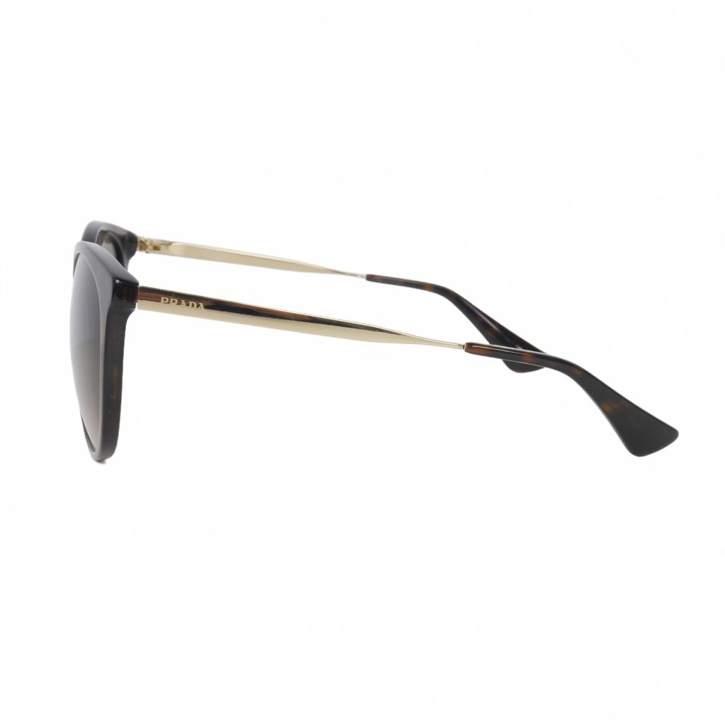 Prada Wellington Sunglasses Tortoiseshell Pattern Metal Frame — view 3
