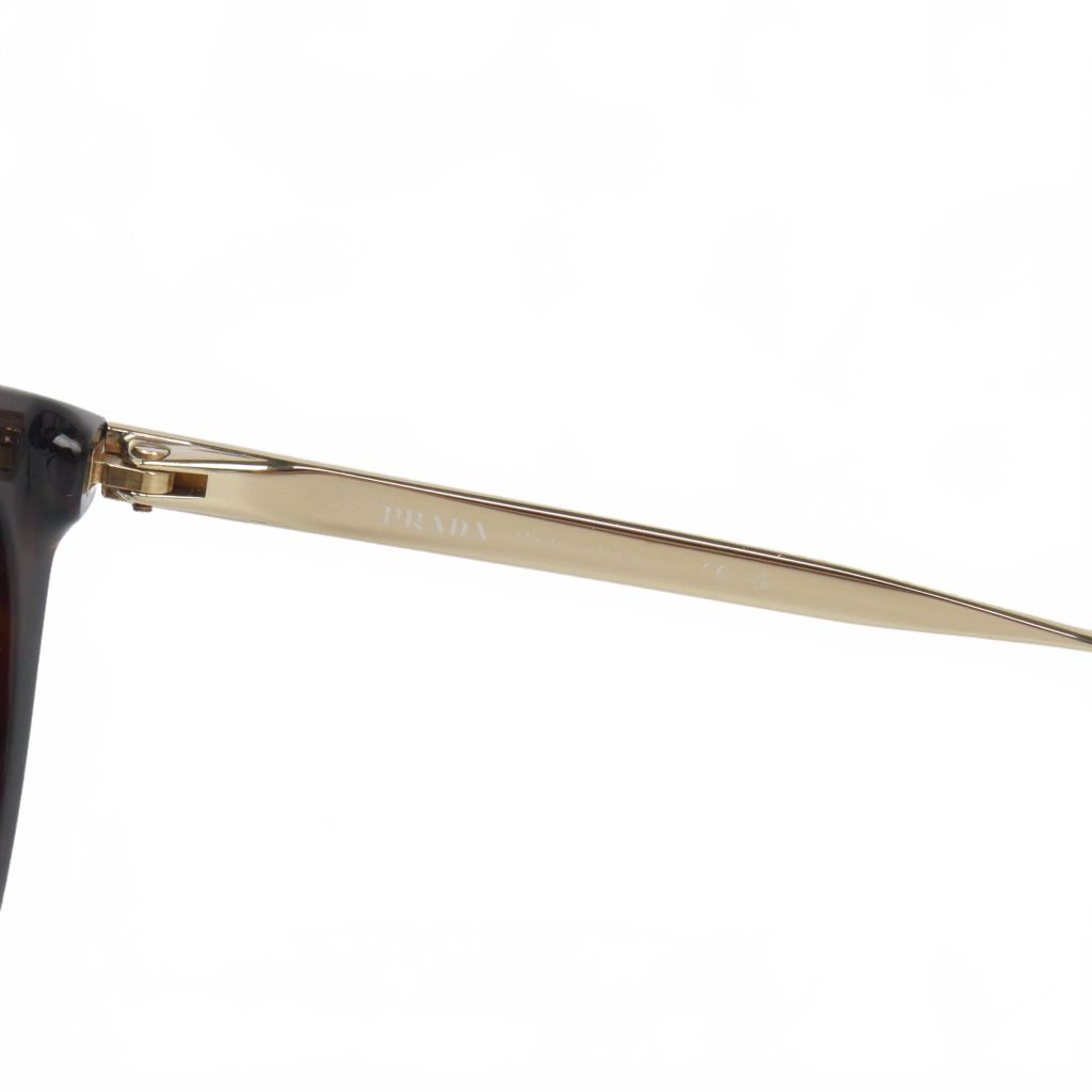 Prada Wellington Sunglasses Tortoiseshell Pattern Metal Frame — view 5