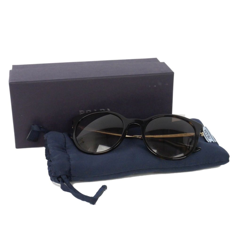 Prada Wellington Sunglasses Tortoiseshell Pattern Metal Frame — view 7