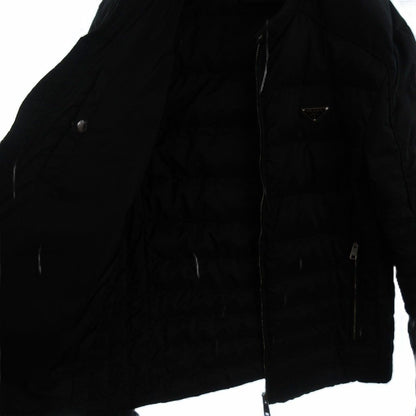 Prada Down Jacket Triangle Plate Black 52 — view 3