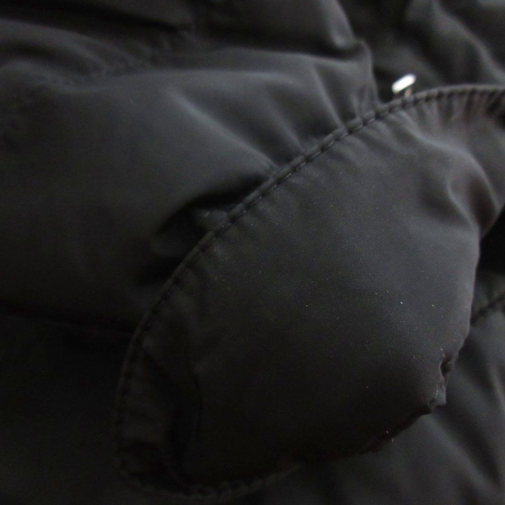 Prada Down Jacket Triangle Plate Black 52 — view 5