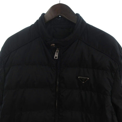 Prada Down Jacket Triangle Plate Black 52 — view 4