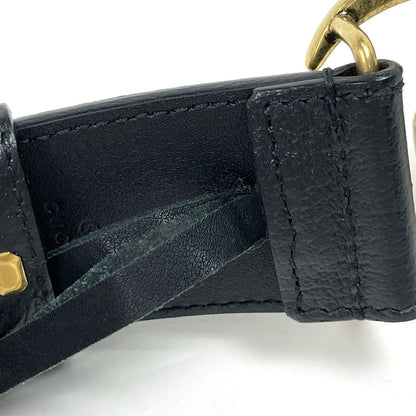 Gucci Double Wide Belt GG Marmont Leather Black — view 3