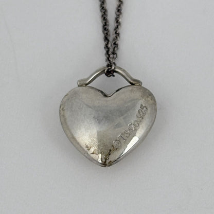 Tiffany & Co Heart Motif Necklace Silver — view 2