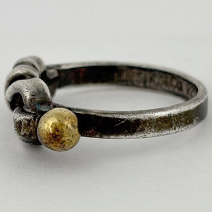 Tiffany & Co Hook Eye Ring 18K 750 Silver — view 4