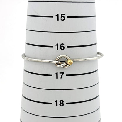 Tiffany & Co Hook Eye Bangle Love Knot Bracelet — view 5