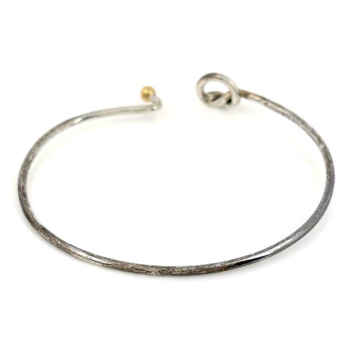 Tiffany & Co Hook Eye Bangle Love Knot Bracelet — view 3