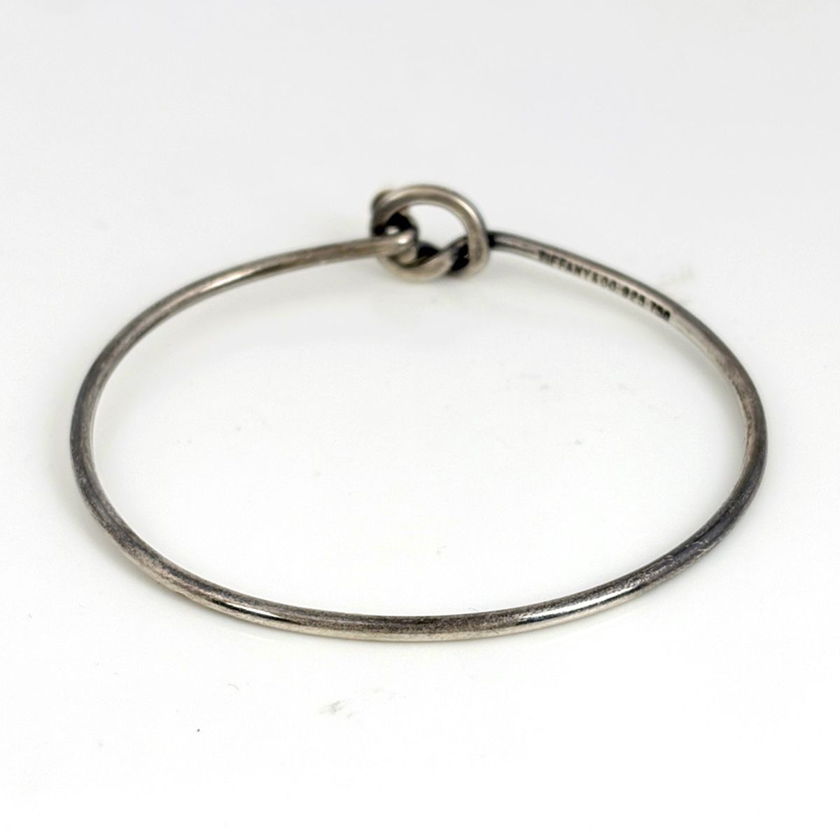 Tiffany & Co Hook Eye Bangle Bracelet Love Knot — view 3