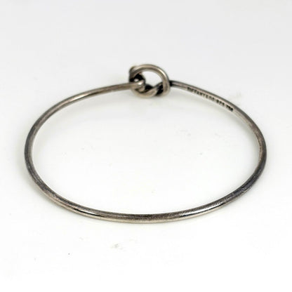 Tiffany & Co Hook Eye Bangle Bracelet Love Knot — view 3