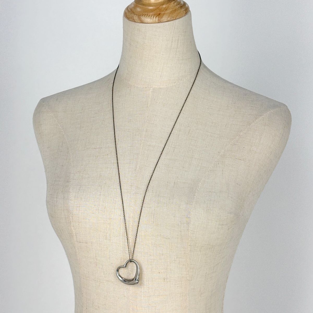 Tiffany & Co Open Heart Necklace Elsa Peretti — view 5