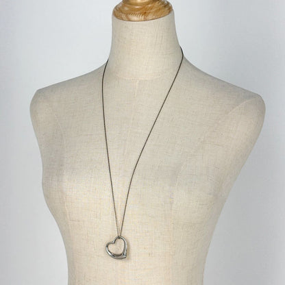 Tiffany & Co Open Heart Necklace Elsa Peretti — view 5