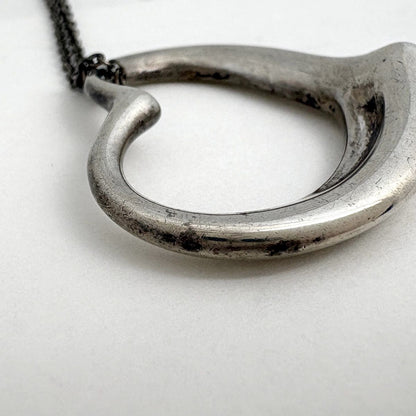 Tiffany & Co Open Heart Necklace Elsa Peretti — view 4