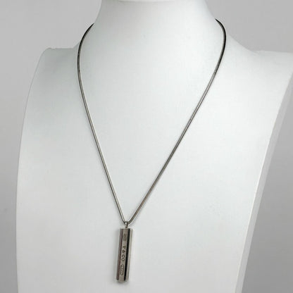 Tiffany & Co Narrow Bar Necklace Silver Wo — view 7