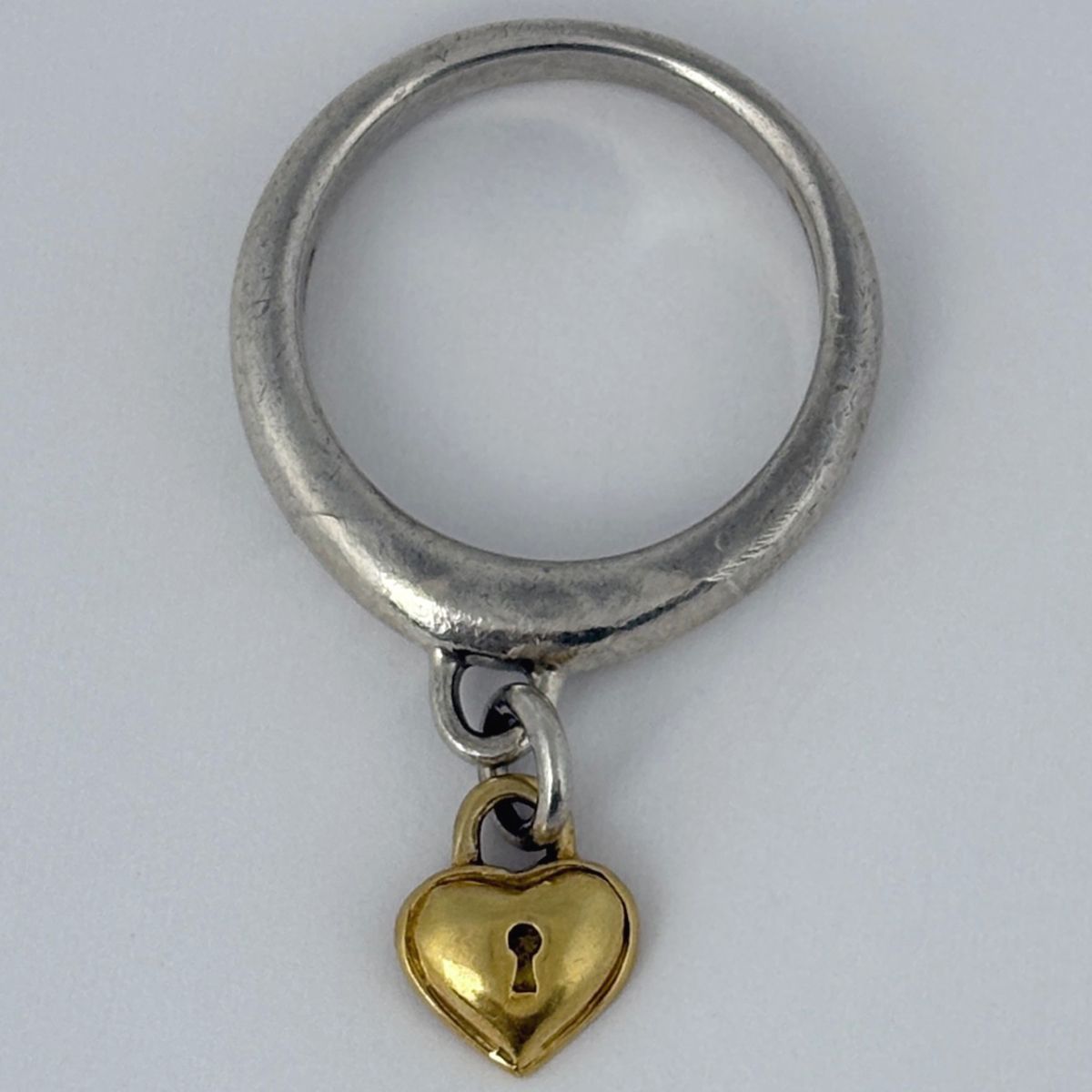 Tiffany & Co Heartlock Ring 750 Silver — view 5