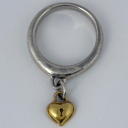 Tiffany & Co Heartlock Ring 750 Silver — view 5