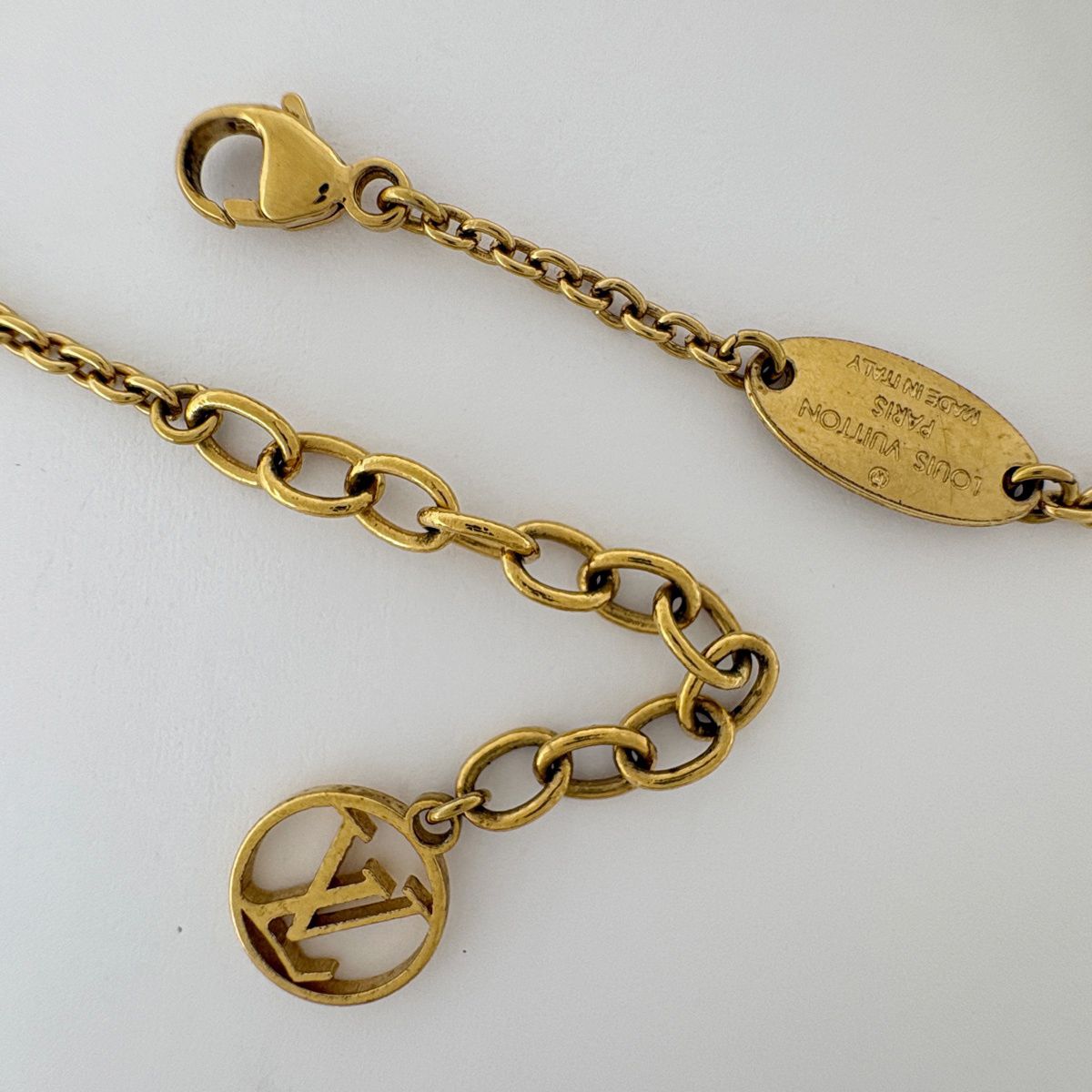 Louis Vuitton Flower Full Bracelet Monogram Logo Gold Plated — view 3