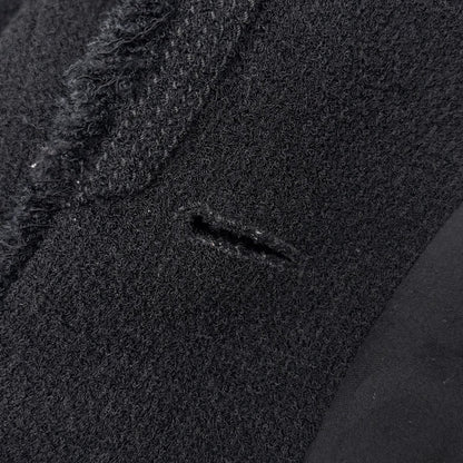 Chanel CC Logo Button Tweed Jacket Tailored Wool — view 9