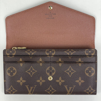 Louis Vuitton Portefeuille Sarah Bifold Wallet Monogram Brown — view 8