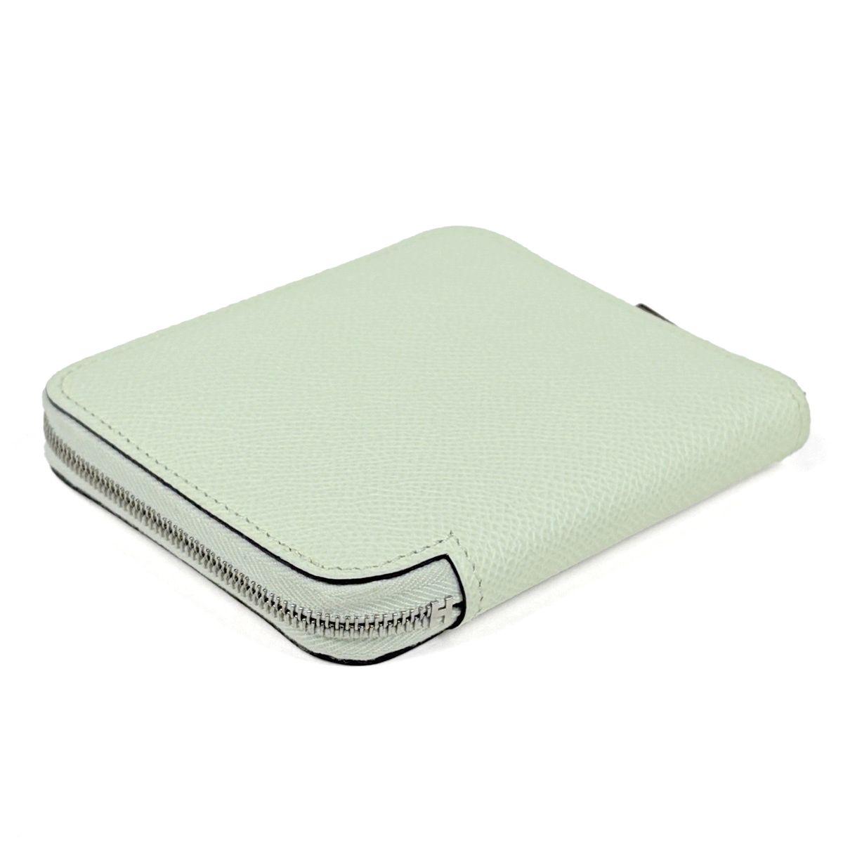 Hermes Azap Silk in Compact Zip Around Scarf Bifold Wallet Veau Veil Verfiz — view 2