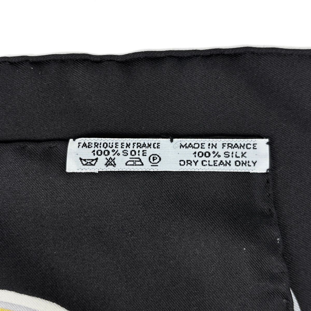 Hermes Carre 90 the Bull & Mouth Regents Circus Piccadilly Mail Scarf Black Multi-color — view 2