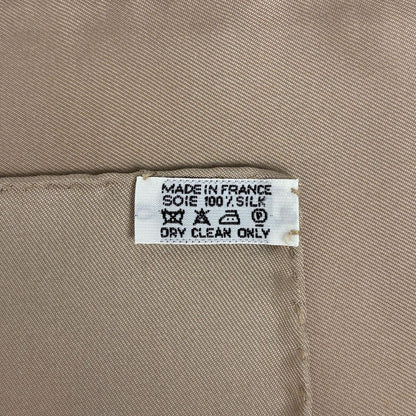 Hermes Carre 90 Copeaux Sawdust Scarf Silk Beige Multicolor — view 2