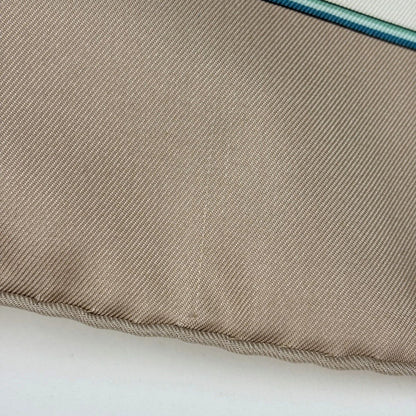 Hermes Carre 90 Copeaux Sawdust Scarf Silk Beige Multicolor — view 3