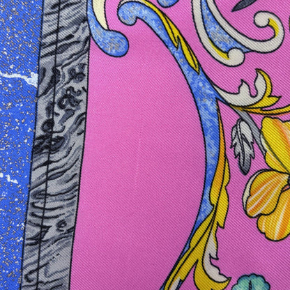 Hermes Carre 90 Pierres D' Orient Et Occident Oriental Stone and Western Purple Pink Multicolor — view 3