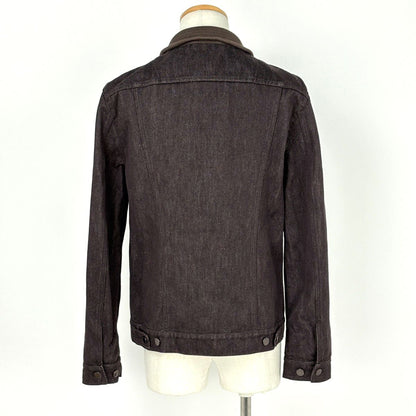 Louis Vuitton Logo Button Zip Up Jacket Denim High — view 3