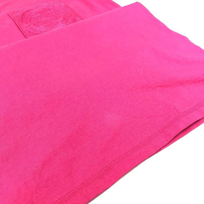 Hermes Dress Embroidered Mosaic Logo Pocket Cotton Pink — view 6