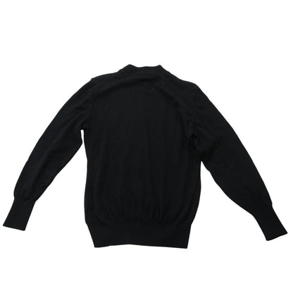 Dior Vintage Knit Sweater Long Sleeve Mock Neck Crest Embroidery Top — view 2