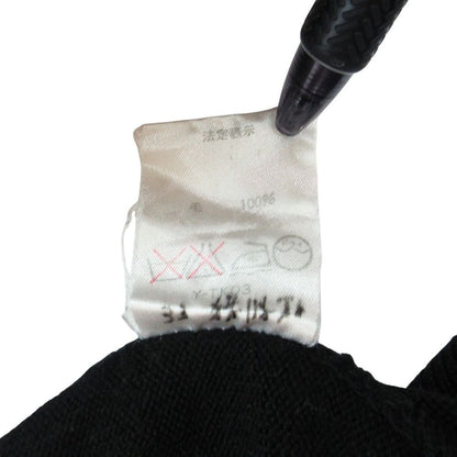 Dior Vintage Knit Sweater Long Sleeve Mock Neck Crest Embroidery Top — view 4