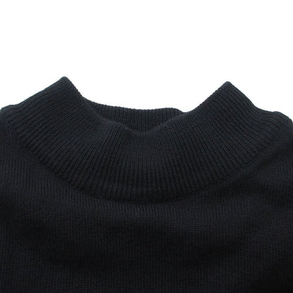 Dior Vintage Knit Sweater Long Sleeve Mock Neck Crest Embroidery Top — view 6