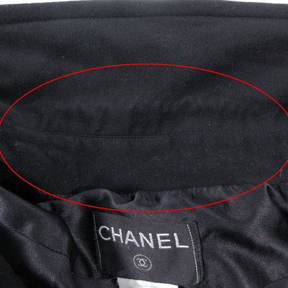 Chanel Vintage Cashmere Long Coat Jacket Double Breasted 38 — view 6