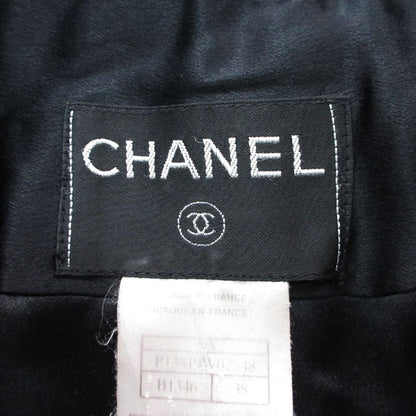 Chanel Vintage Cashmere Long Coat Jacket Double Breasted 38 — view 8