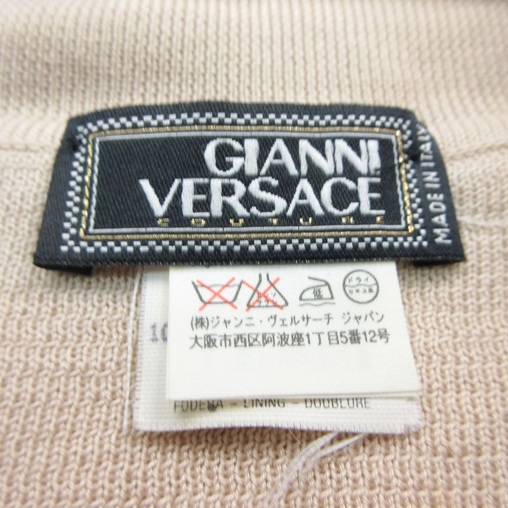 Versace Vintage Gianni Gurka Logo Knit Polo Shirt Long Sleeve — view 4
