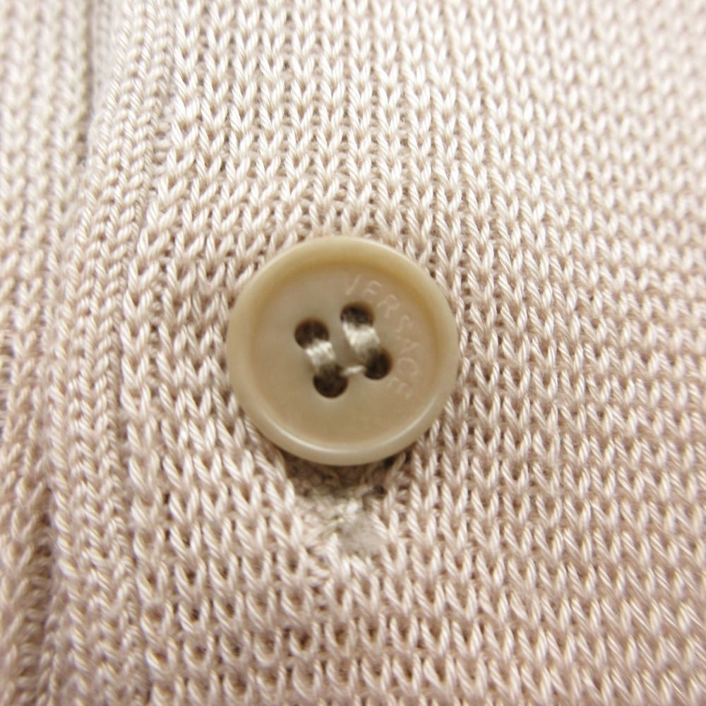 Versace Vintage Gianni Gurka Logo Knit Polo Shirt Long Sleeve — view 7