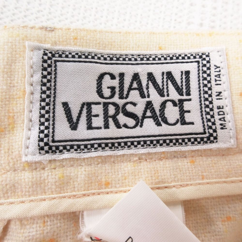 Versace Vintage Gianni Trousers 3 Tuck Pants Wool Mix All Over — view 7