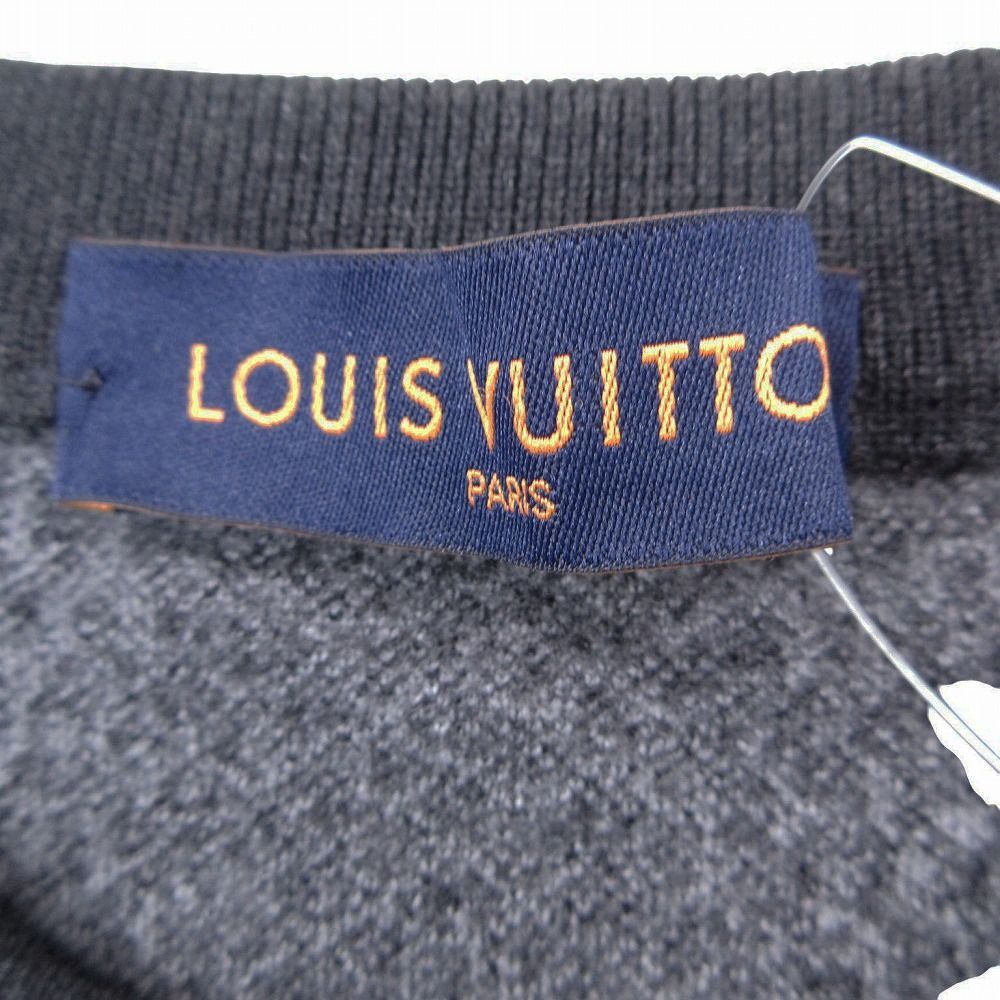 Louis Vuitton Czu Damier Cresque Neck Knit Sweater Pullover Top — view 3
