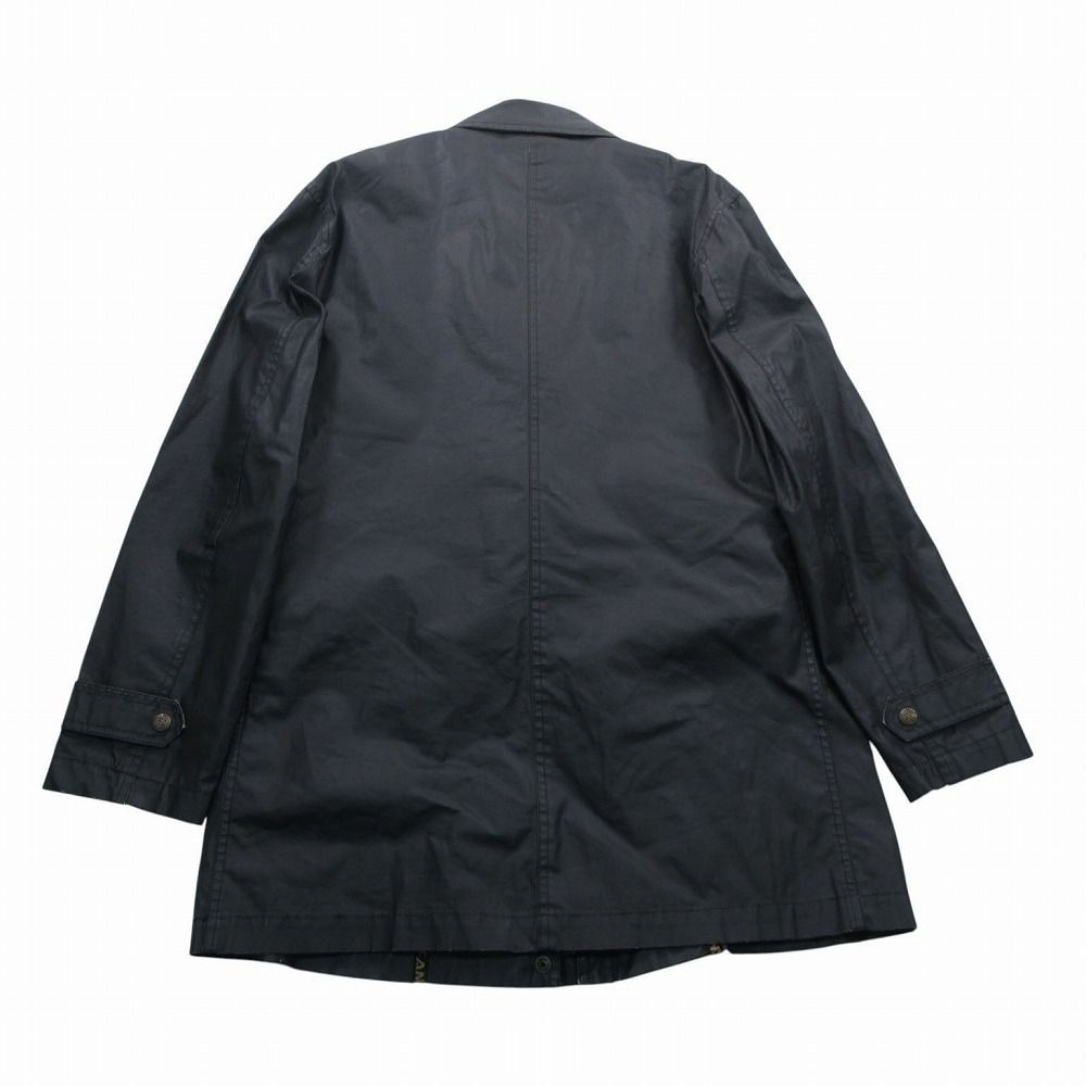 Fendi Coating Stand Collar Coat with Inner Vest Layered Black 40 — view 2
