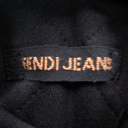Fendi Coating Stand Collar Coat with Inner Vest Layered Black 40 — view 3
