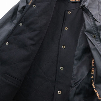 Fendi Coating Stand Collar Coat with Inner Vest Layered Black 40 — view 5
