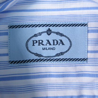 Prada Striped Back Logo Regular Color Shirt Button Down Long Sleeve — view 3