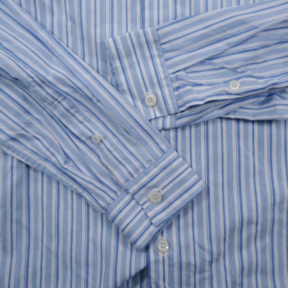 Prada Striped Back Logo Regular Color Shirt Button Down Long Sleeve — view 7